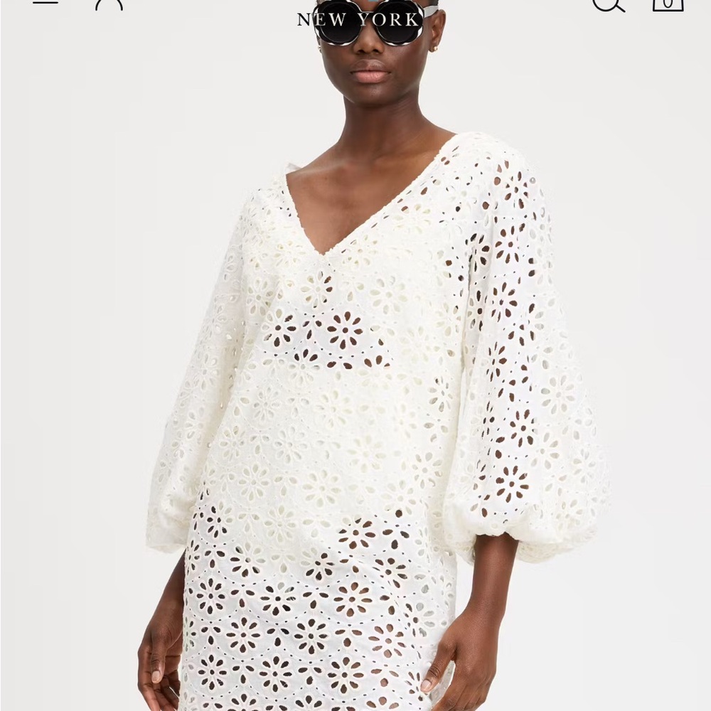 🐚 kate spade White Eyelet Swim Coverup Whopping 249!!! Wow So Special🤍
